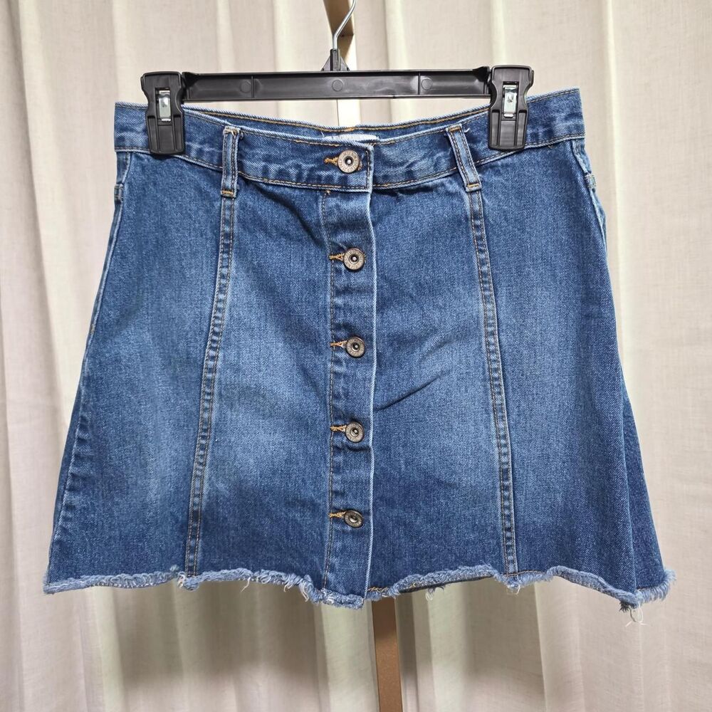 Forever-21 Women's Blue and Navy Skirt